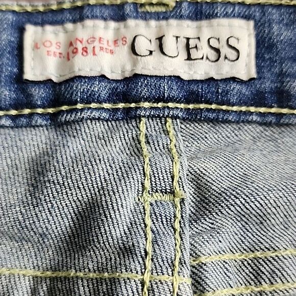 Guess Mid Rise Cropped Jeans 26 - Picture 4 of 5